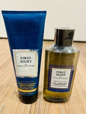 First Sight by Bath and Body Works 3-in-1 body wash and body cream.